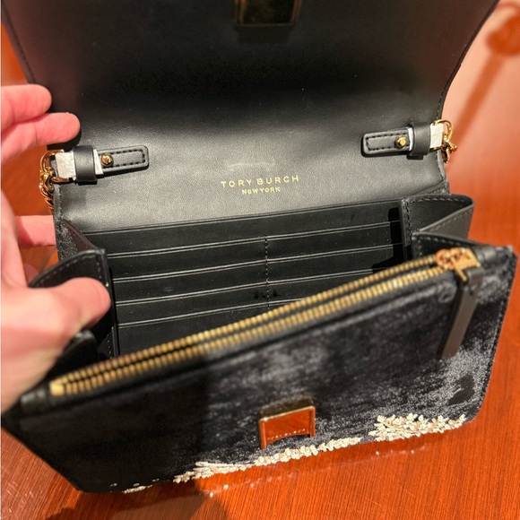 Stunning new Tory Burch beaded velvet Willa bag adjustablee strap - Picture 10 of 13